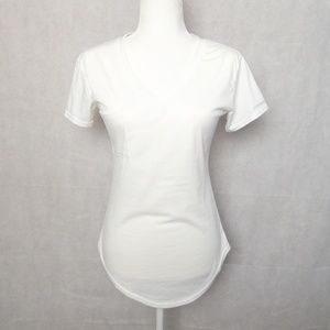 White V- neck shirt